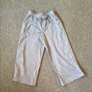 Athleta, Farallon Heathered Wideleg Crop Pant, heather light blue, size 2